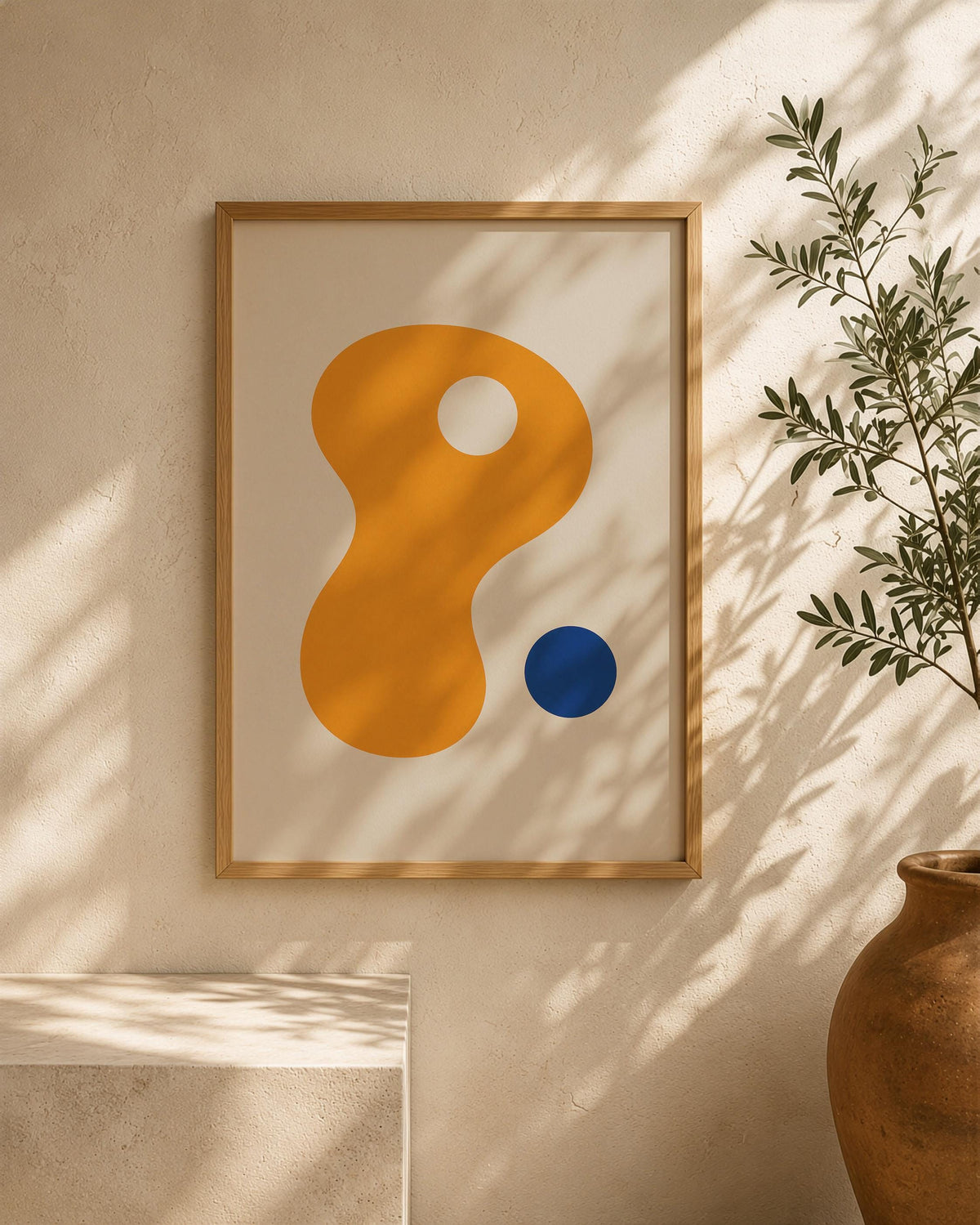 Tafoni Abstract Rock Print | Mediterranean Organic Modern Coastal Wall Art (Framed or Unframed)