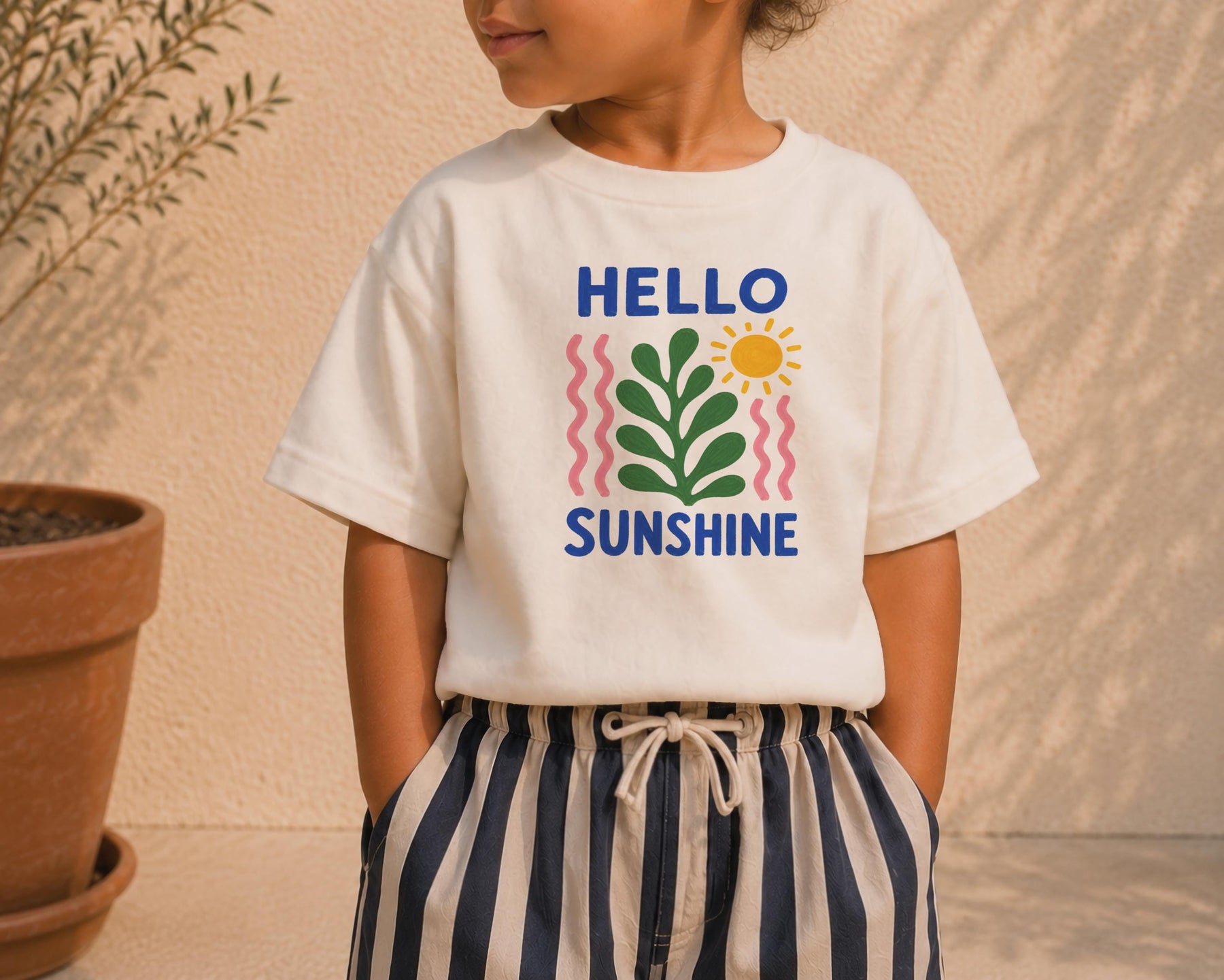 Organic Cotton Botanical T-Shirt | Kids Summer Graphic Tee