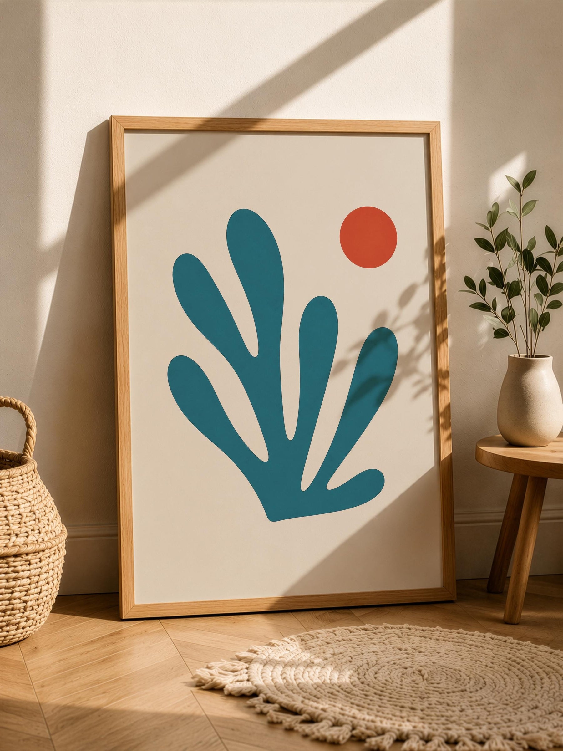 Pelago Seaweed Print | Abstract Botanical Coastal Wall Art | Framed or Unframed