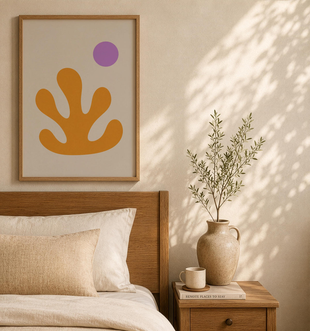 Aureo Abstract Seaweed Print | Botanical Coastal Wall Art  | Framed or Unframed