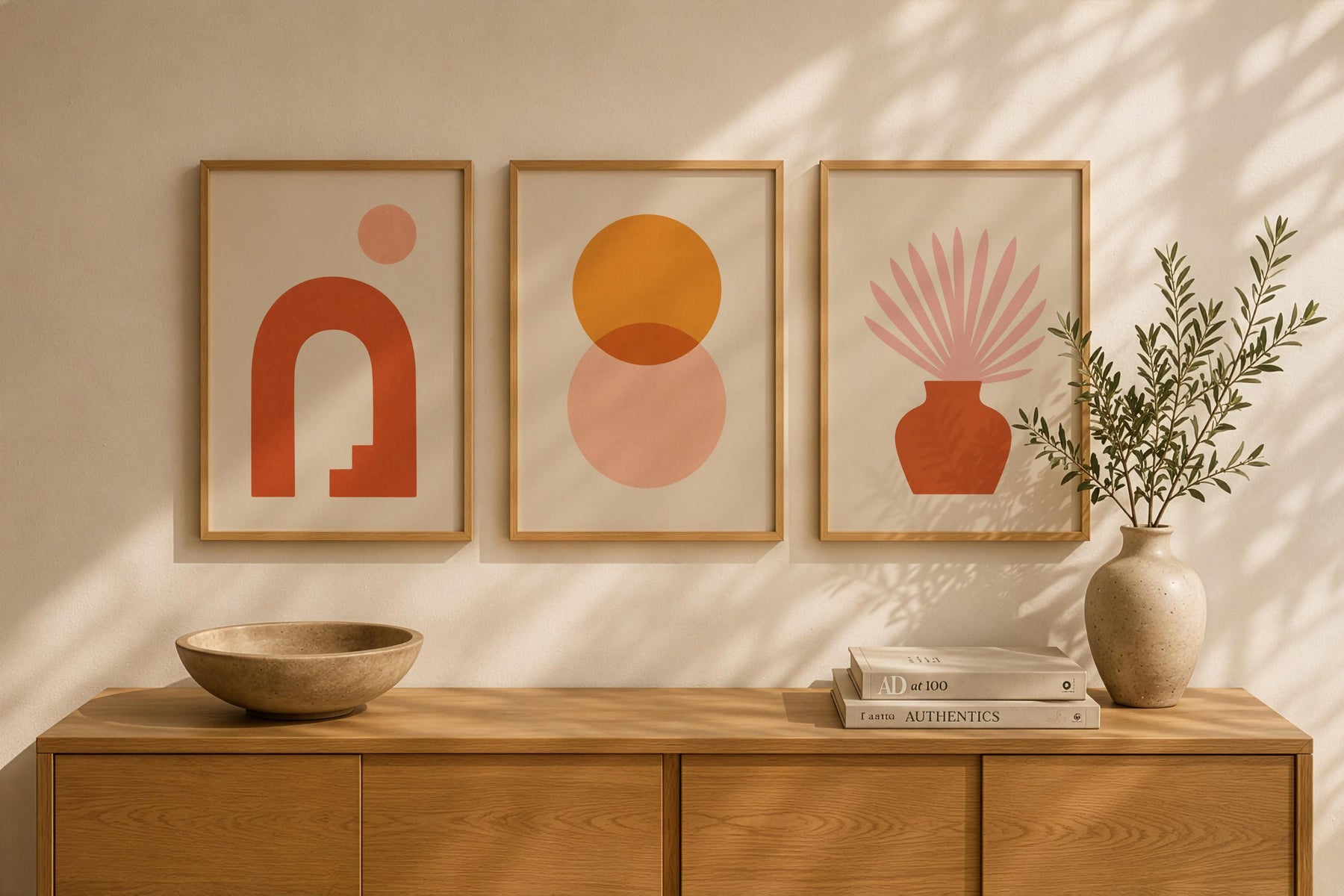 Arco Archway Print | Mediterranean Terracotta Abstract Wall Art | Framed or Unframed