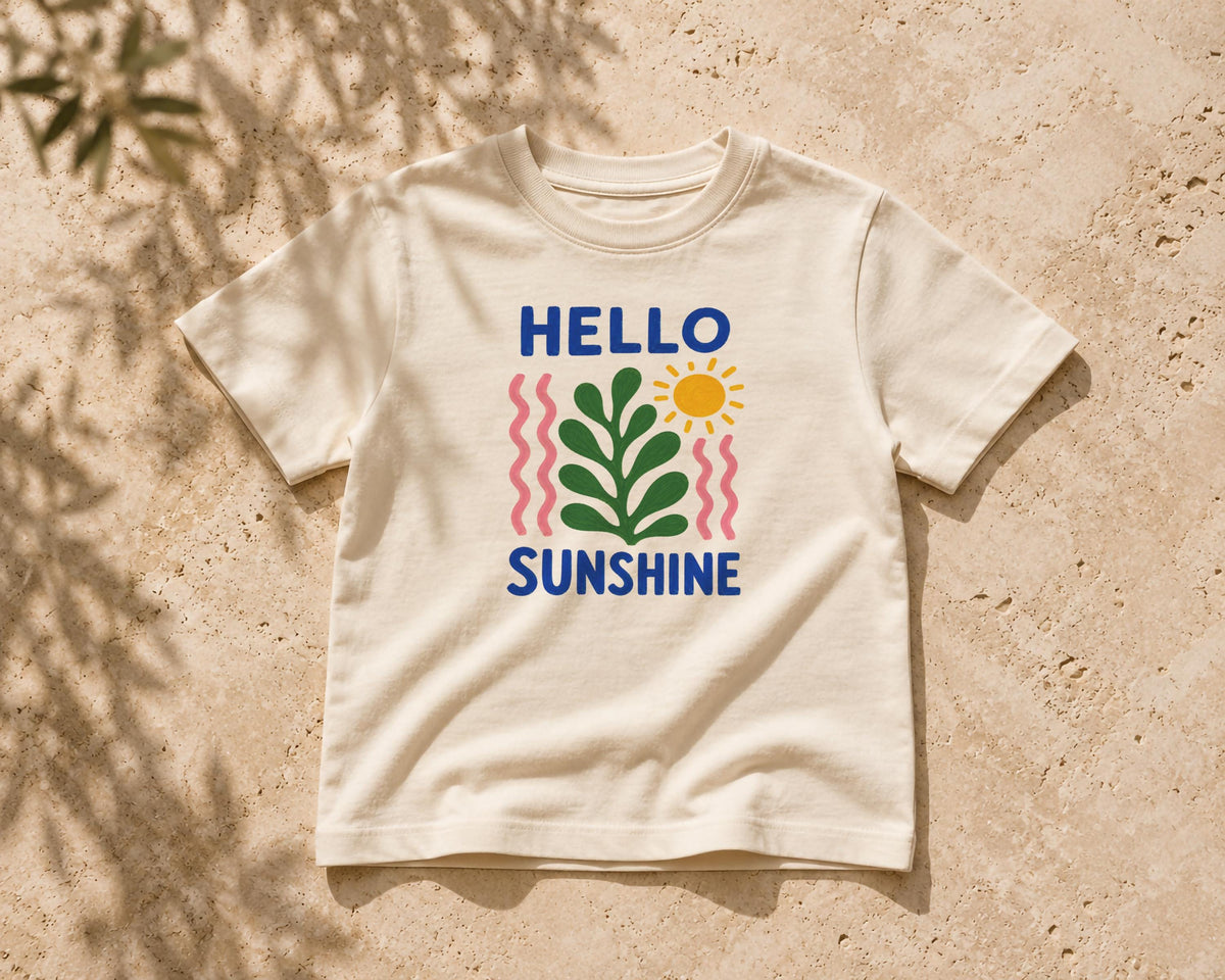 Organic Cotton Botanical T-Shirt | Kids Summer Graphic Tee