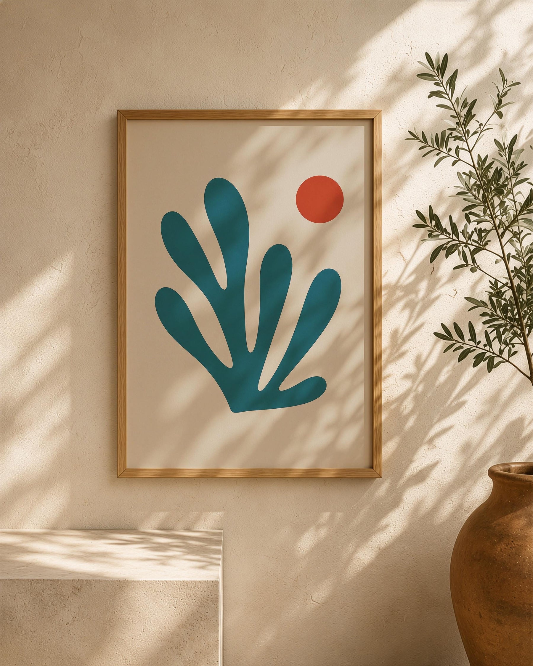 Pelago Seaweed Print | Abstract Botanical Coastal Wall Art | Framed or Unframed