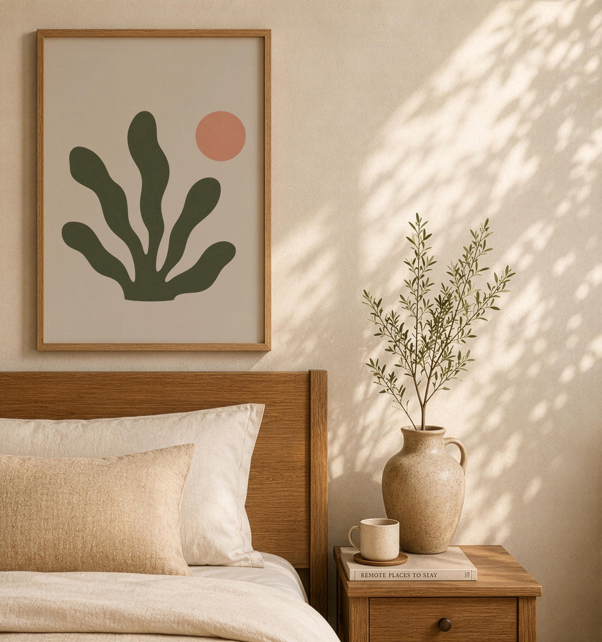 Ebb Seaweed Print | Coastal Botanical Art, Organic Abstract Home Decor | Framed or Unframed