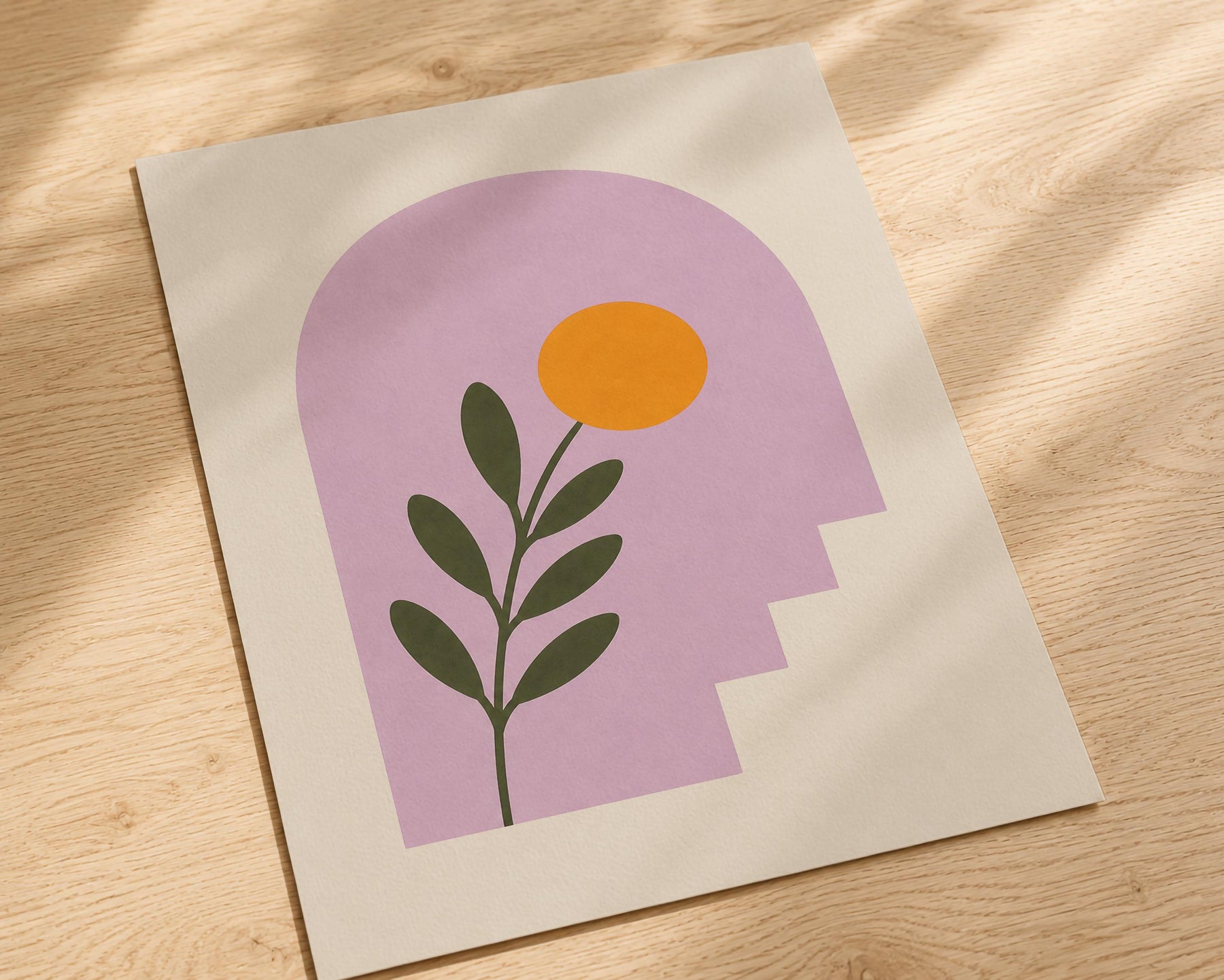 Alcove Floral Archway Print | Minimalist Botanical Mediterranean Wall Art | Framed or Unframed
