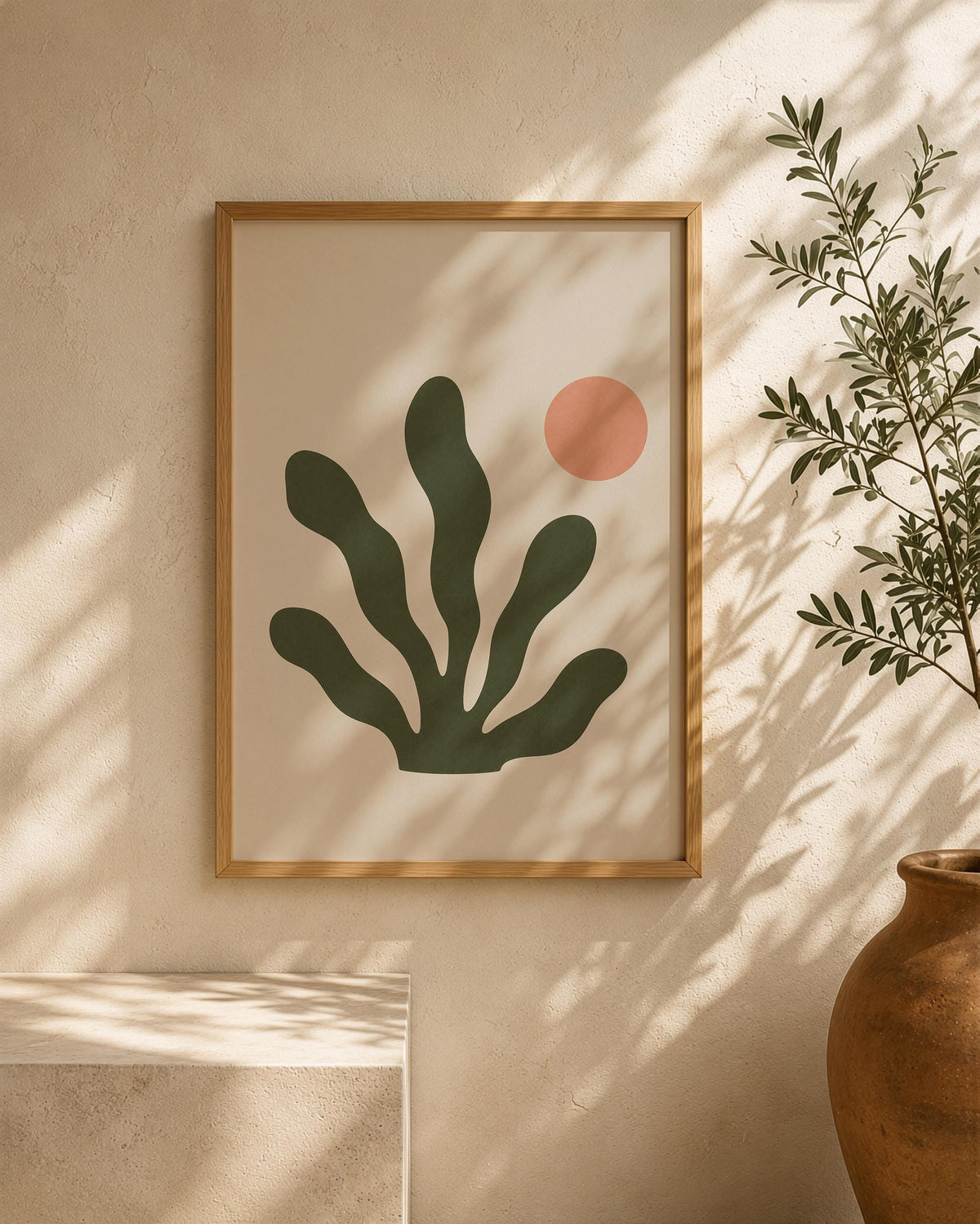 Ebb Seaweed Print | Coastal Botanical Art, Organic Abstract Home Decor | Framed or Unframed
