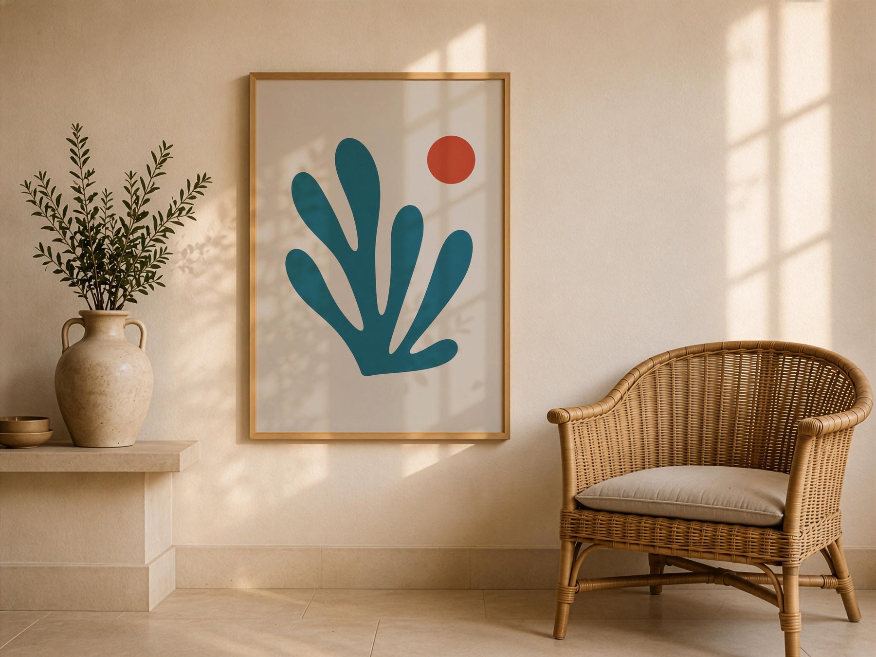 Pelago Seaweed Print | Abstract Botanical Coastal Wall Art | Framed or Unframed