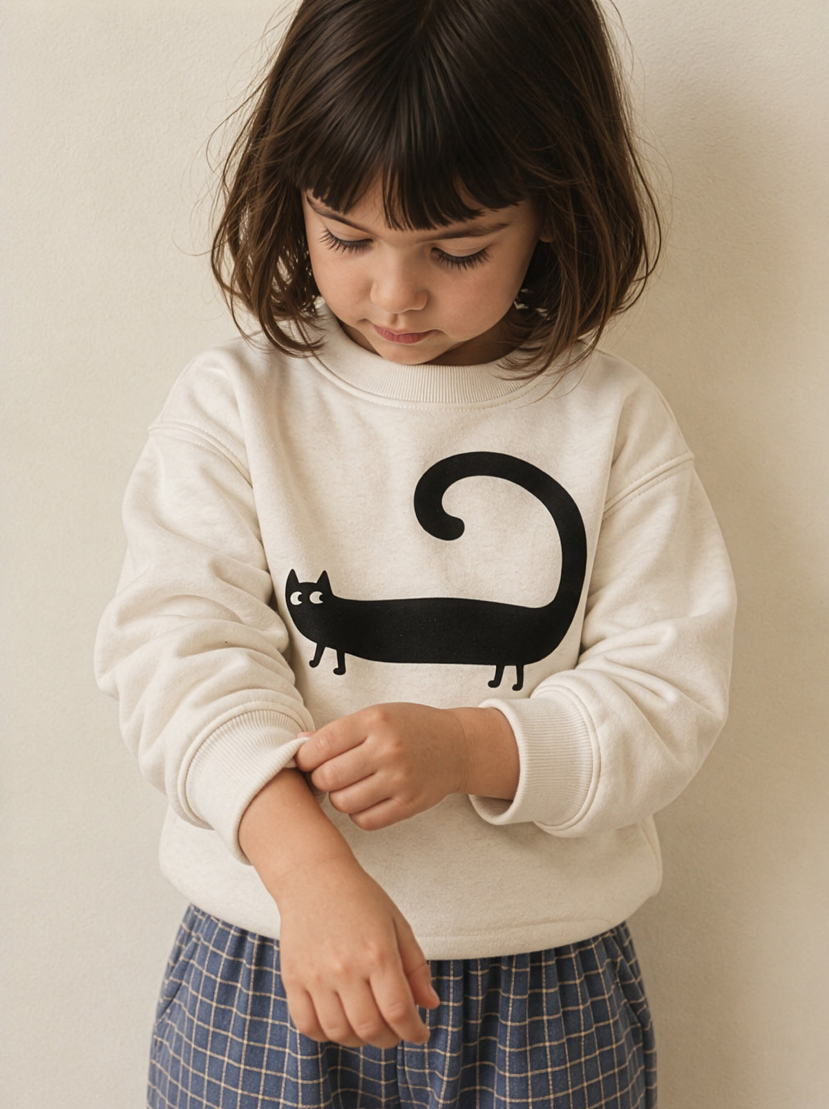 Black Cat Kids Sweatshirt