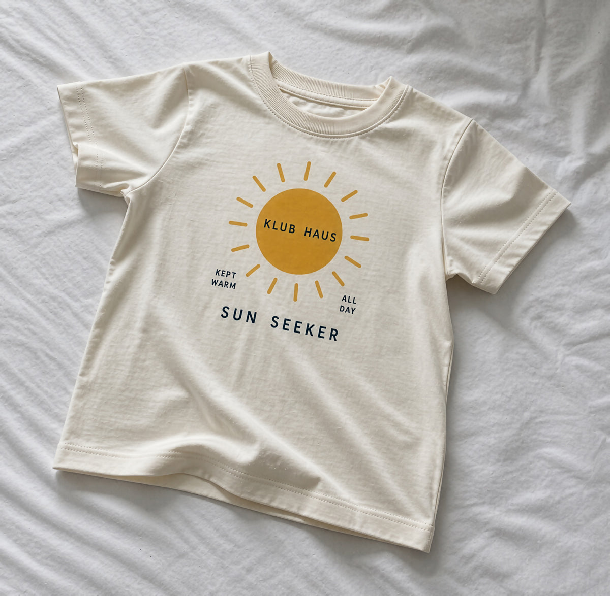 Sun Seeker Kids T-Shirt | Organic Cotton Summer Graphic Tee