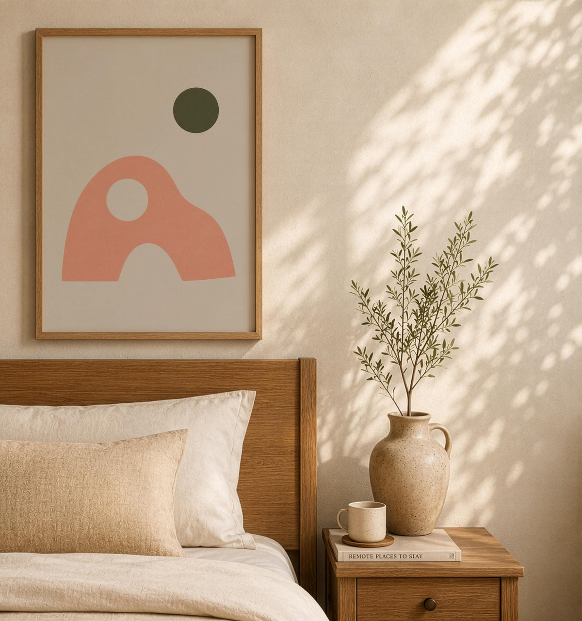 Cove Abstract Organic Rock Print | Minimalist Arch, Neutral Decor Wall Art | Framed or Unframed