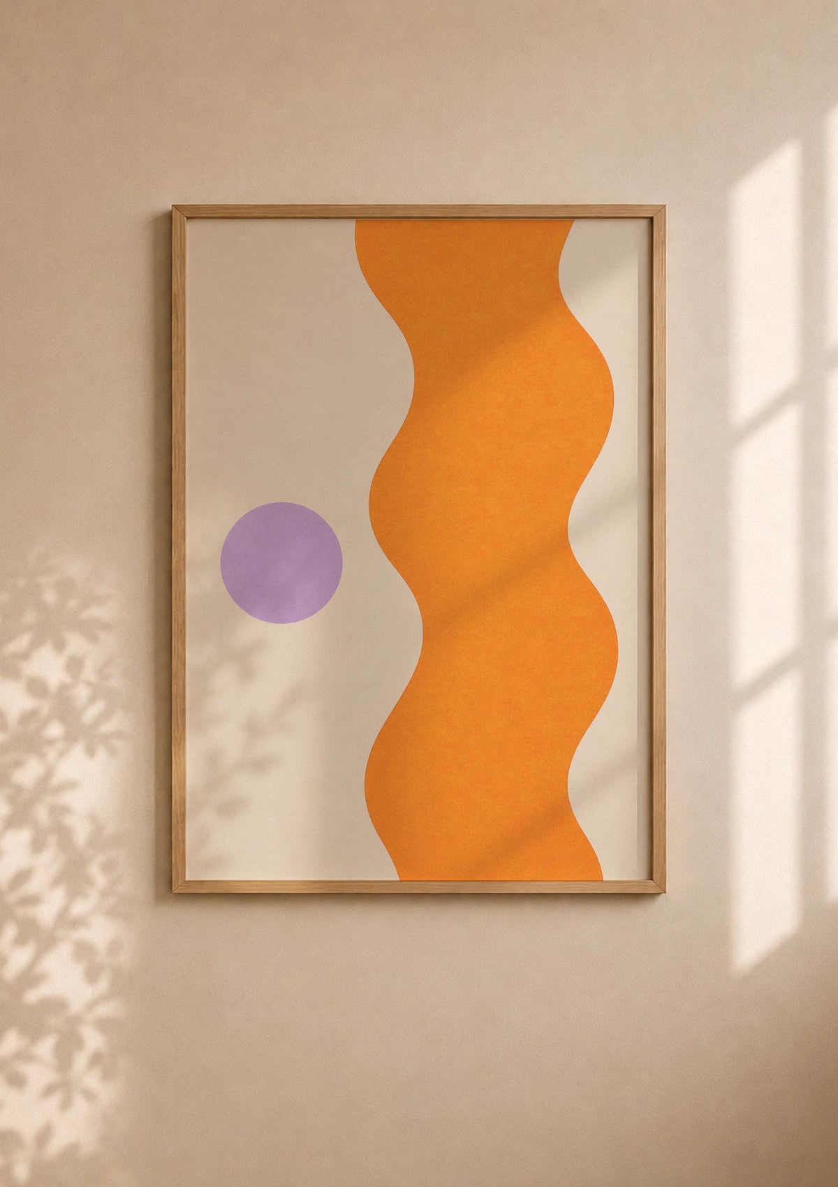Abstract Art Print | Riva Mediterranean Coastline, Organic Modern Wall Art | Framed or Unframed