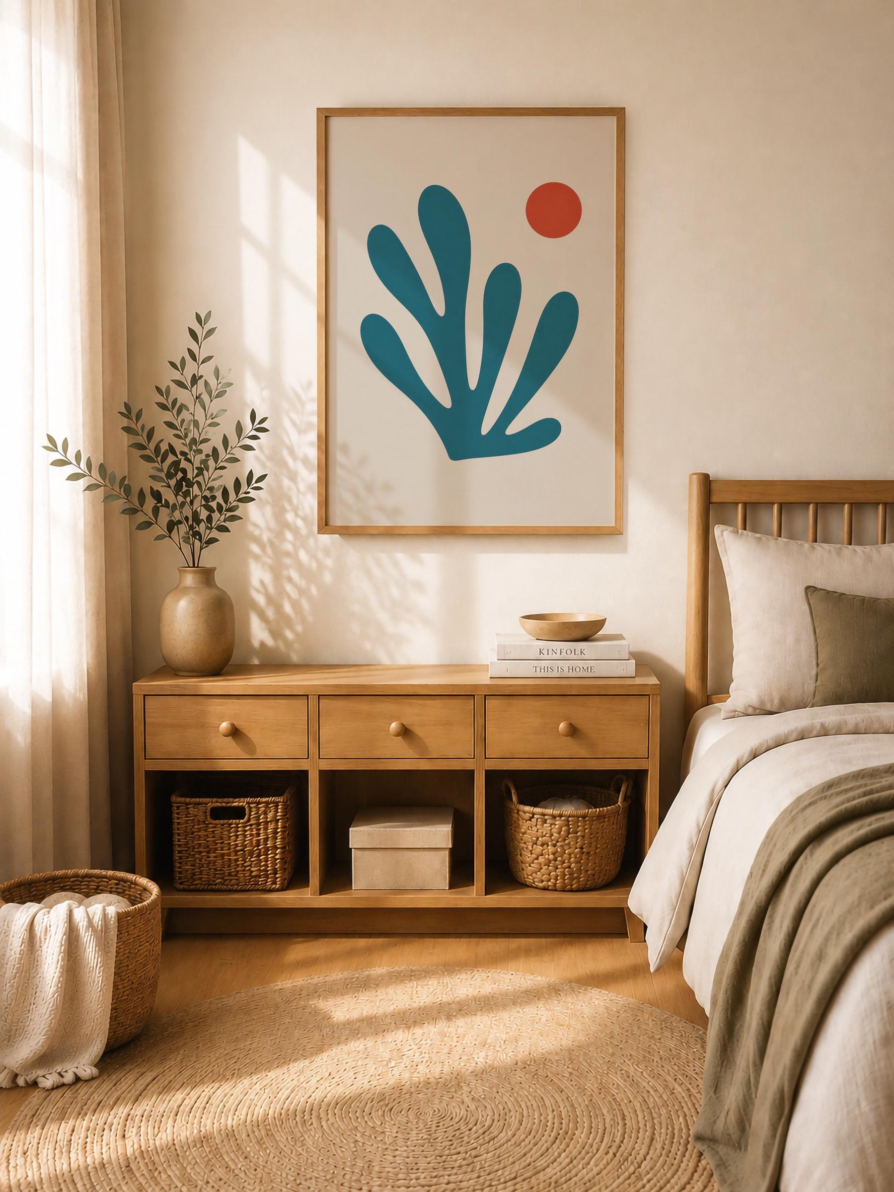 Pelago Seaweed Print | Abstract Botanical Coastal Wall Art | Framed or Unframed