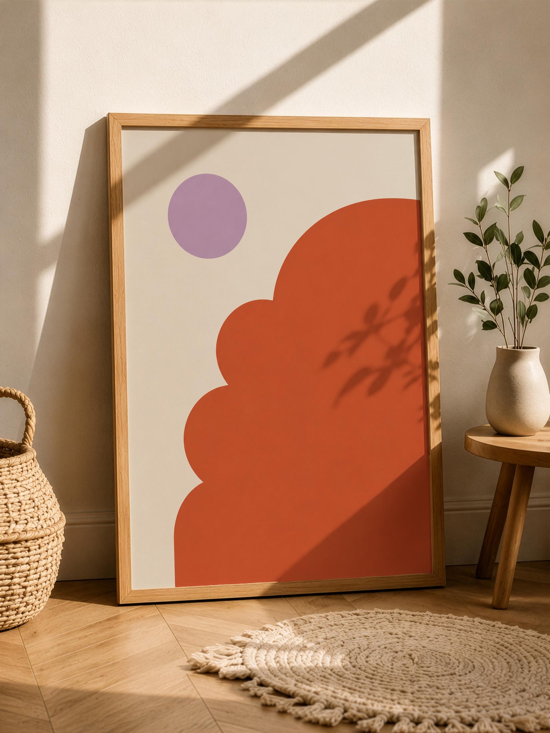 Domo Architectural Print | Terracotta Domes, Minimalist Mediterranean Wall Art | Framed or Unframed