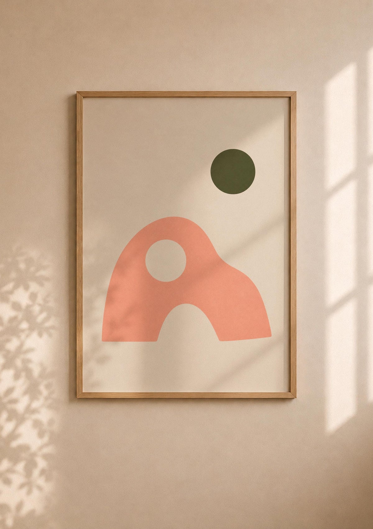 Cove Abstract Organic Rock Print | Minimalist Arch, Neutral Decor Wall Art | Framed or Unframed