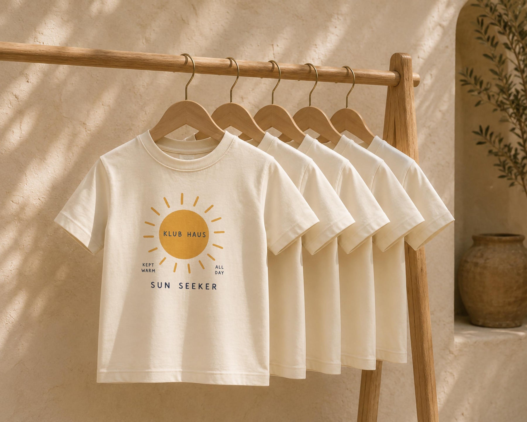 Sun Seeker Kids T-Shirt | Organic Cotton Summer Graphic Tee