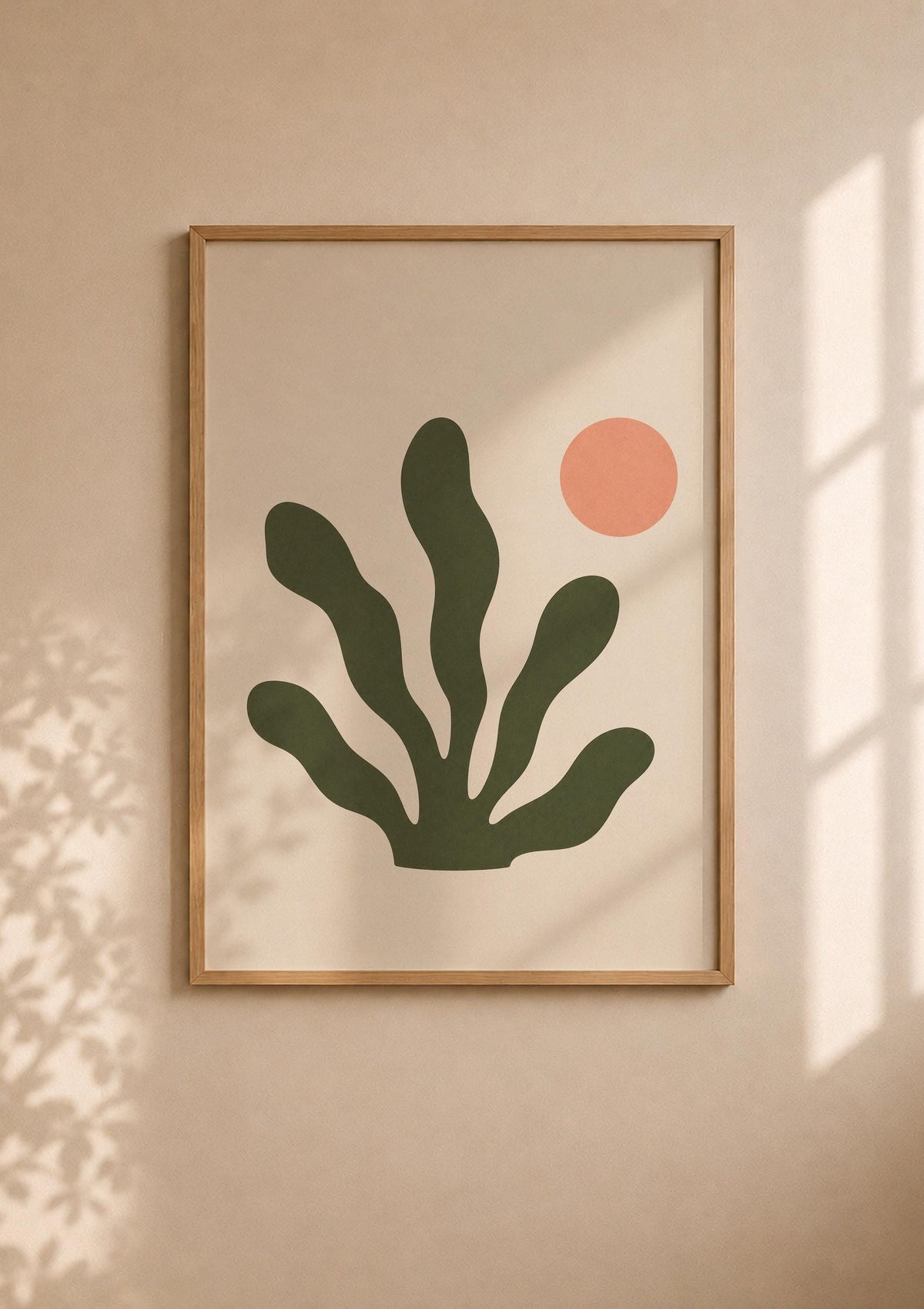 Ebb Seaweed Print | Coastal Botanical Art, Organic Abstract Home Decor | Framed or Unframed