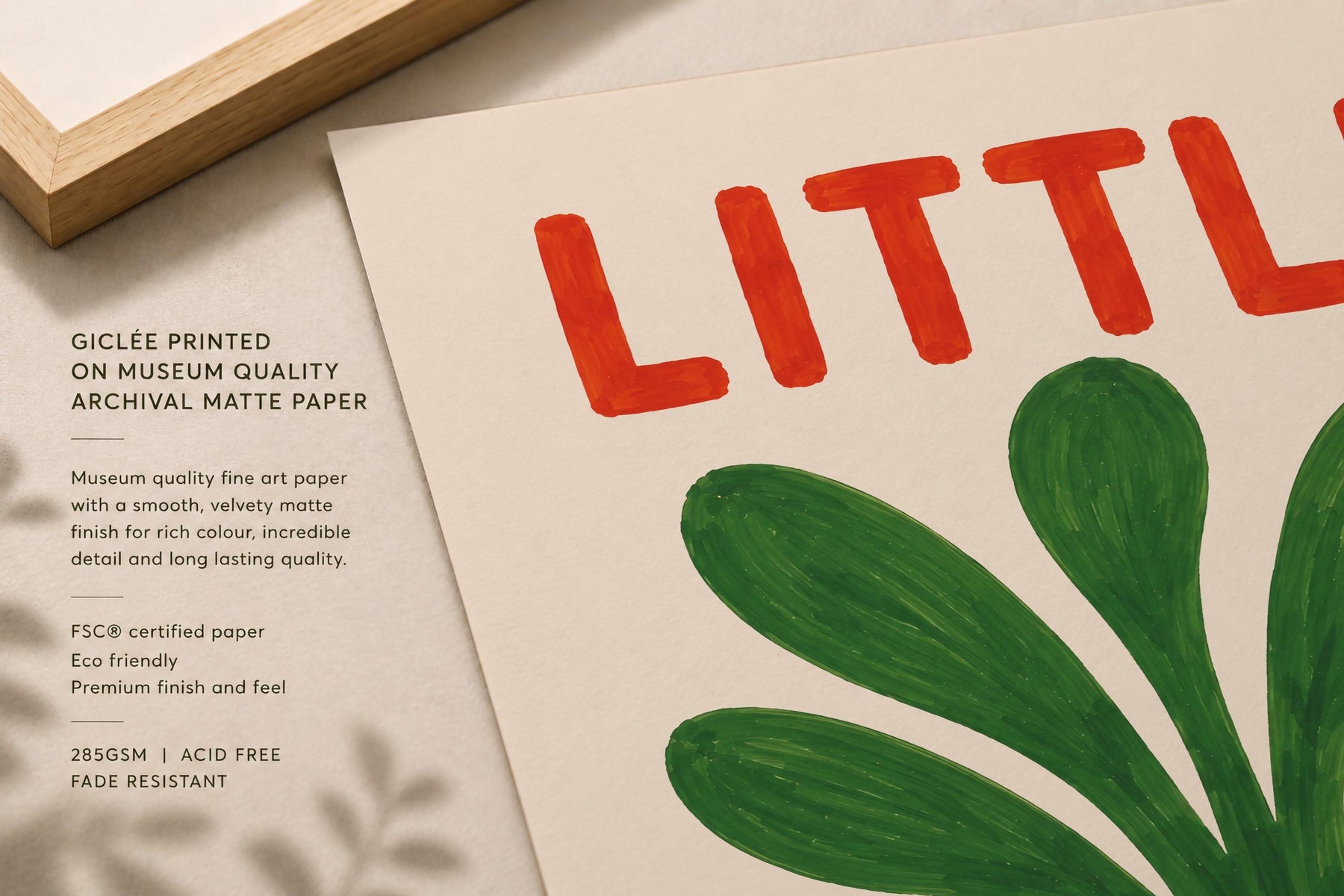 Little Explorer Print | Hand-Painted Botanical Nursery Wall Art, Kids Room Decor | Framed or Unframed