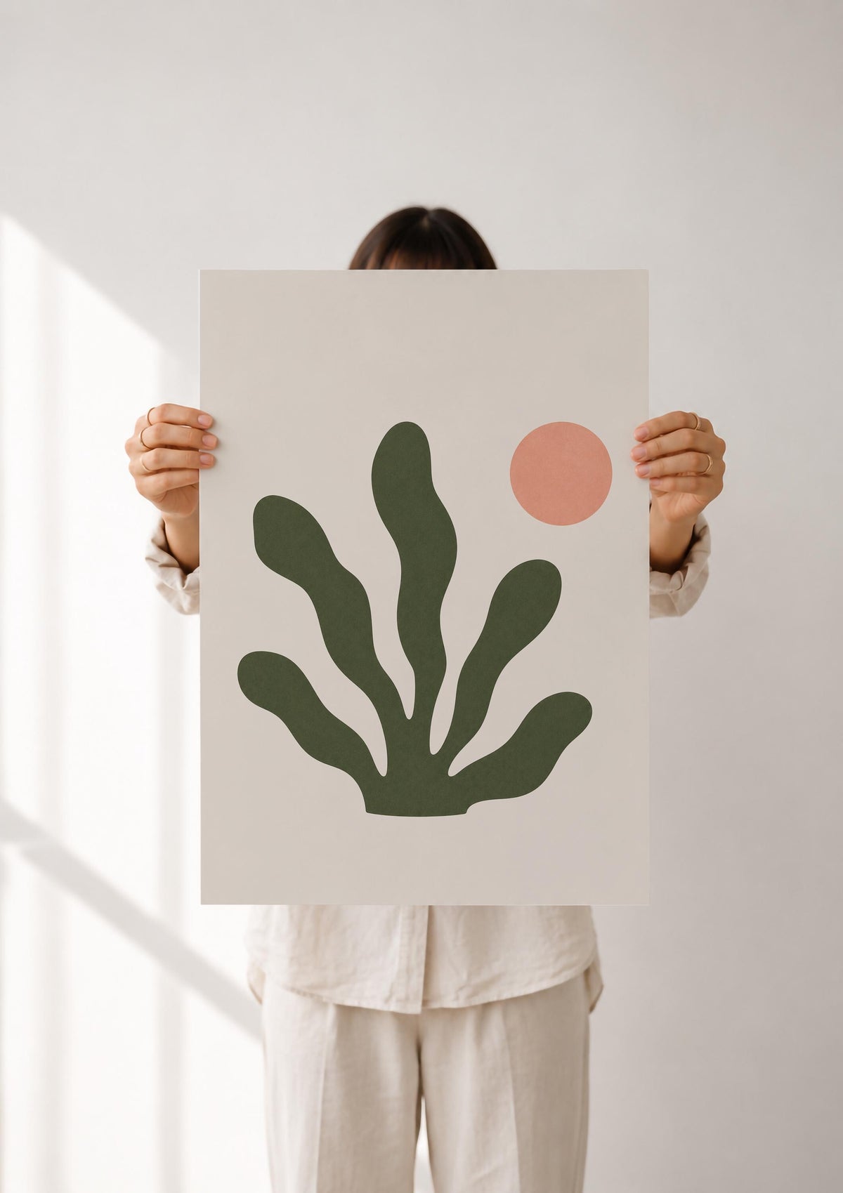 Ebb Seaweed Print | Coastal Botanical Art, Organic Abstract Home Decor | Framed or Unframed