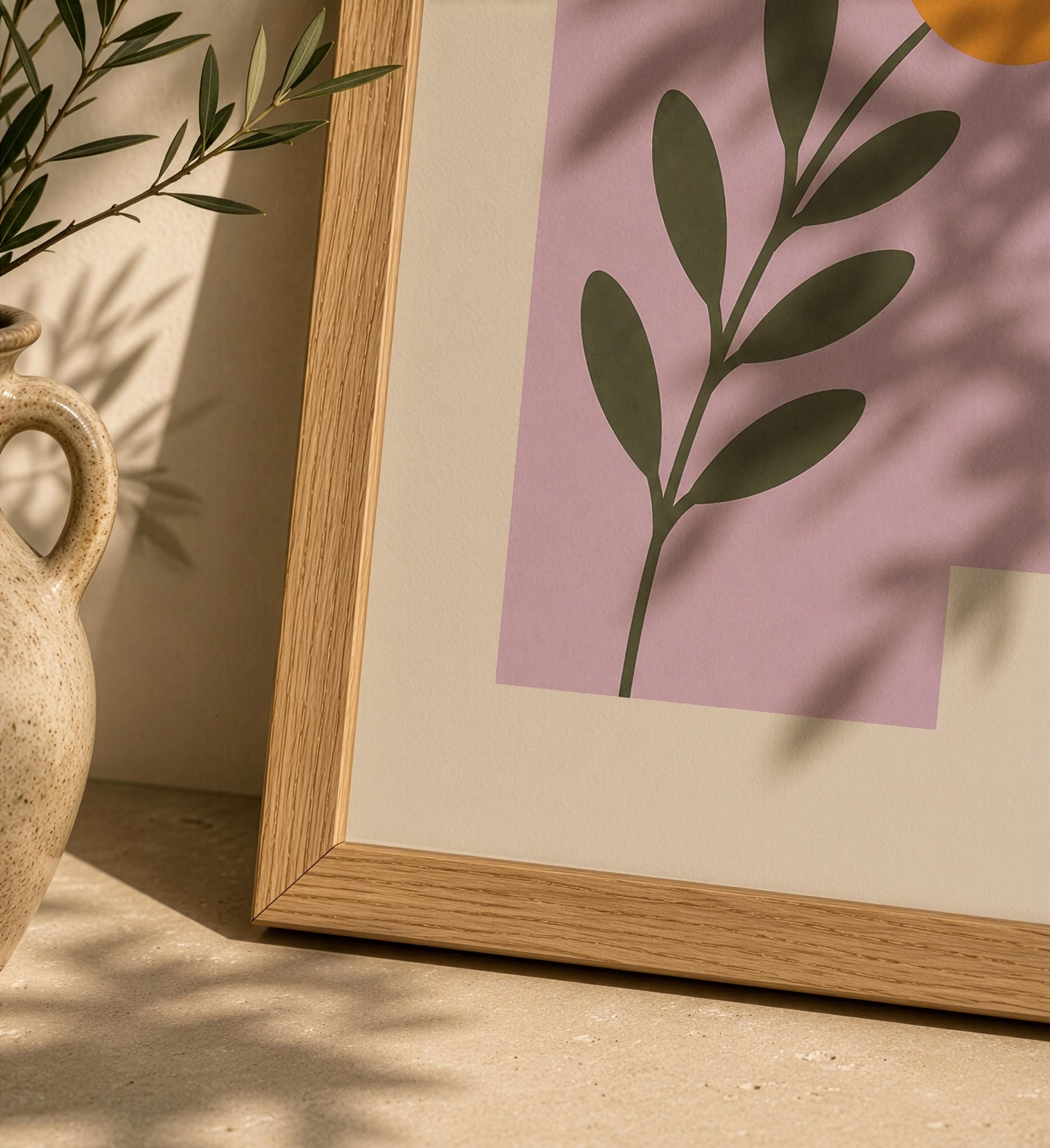 Alcove Floral Archway Print | Minimalist Botanical Mediterranean Wall Art | Framed or Unframed