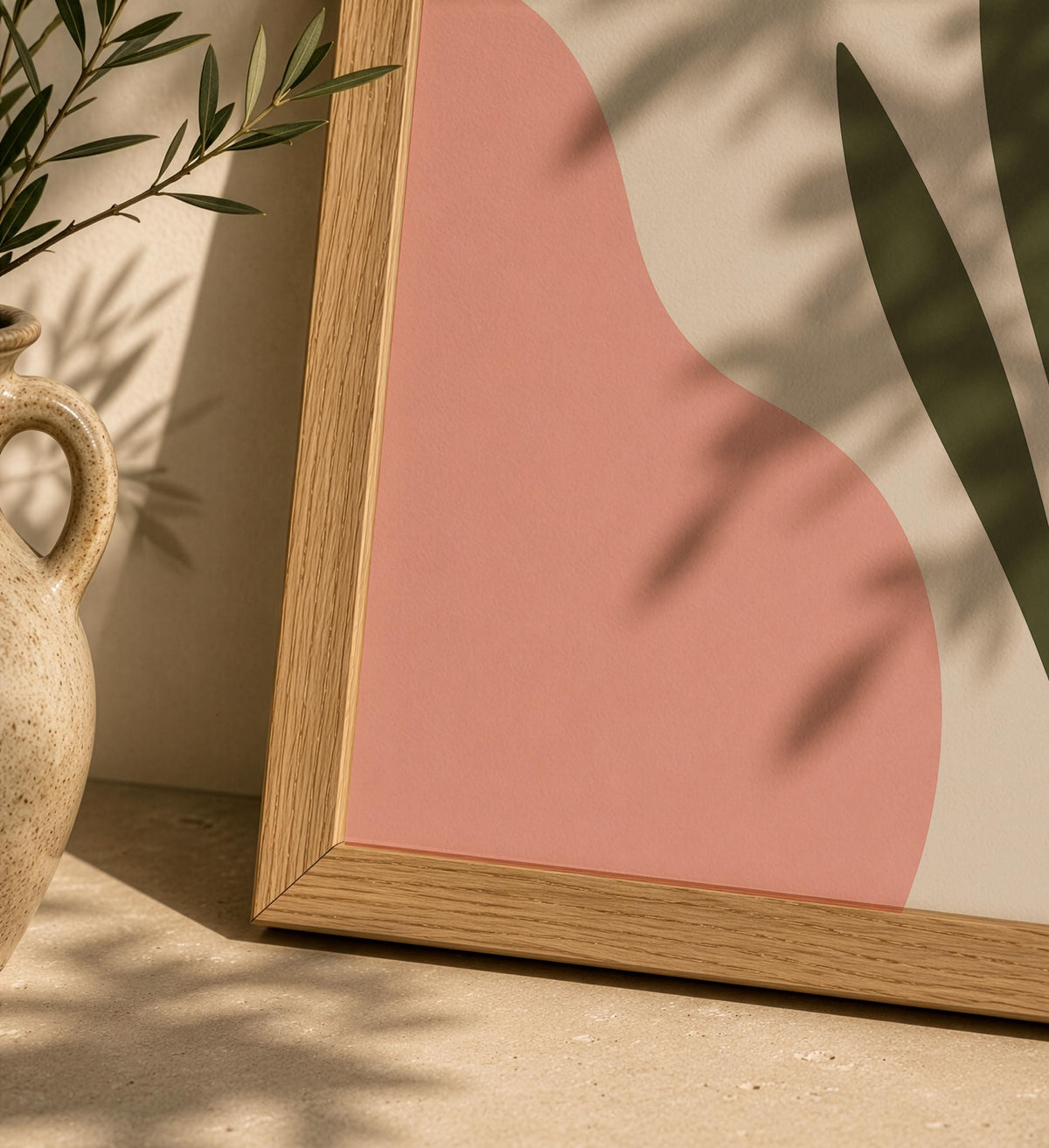 Sirocco Desert Botanical Print | Minimalist Landscape Wall Art | Framed or Unframed