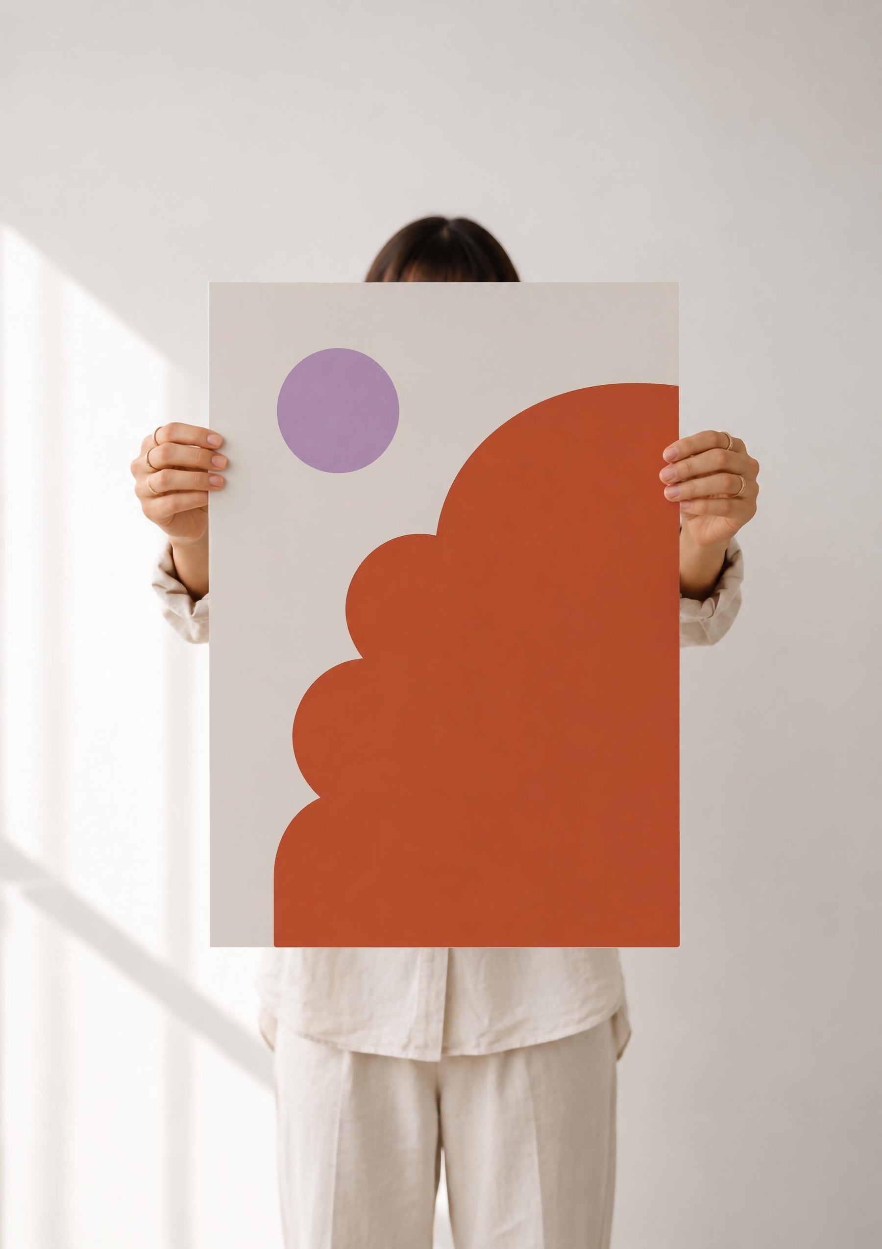 Domo Architectural Print | Terracotta Domes, Minimalist Mediterranean Wall Art | Framed or Unframed