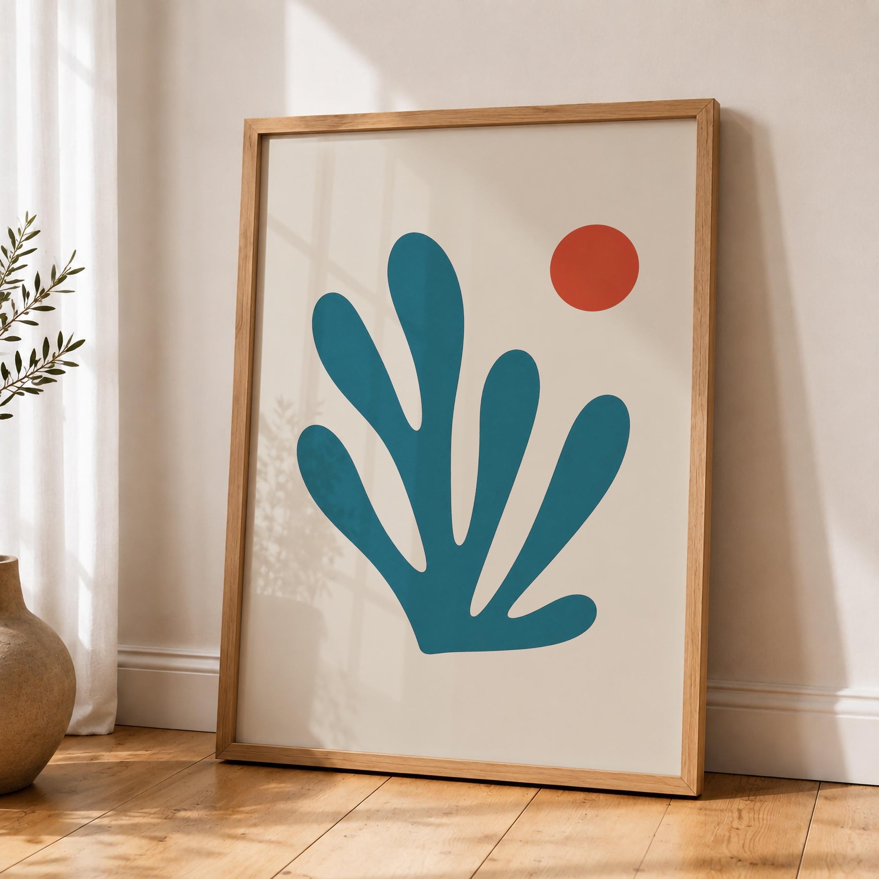 Pelago Seaweed Print | Abstract Botanical Coastal Wall Art | Framed or Unframed