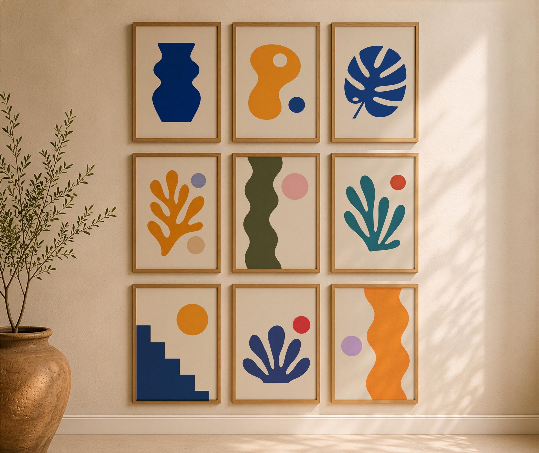 Pelago Seaweed Print | Abstract Botanical Coastal Wall Art | Framed or Unframed