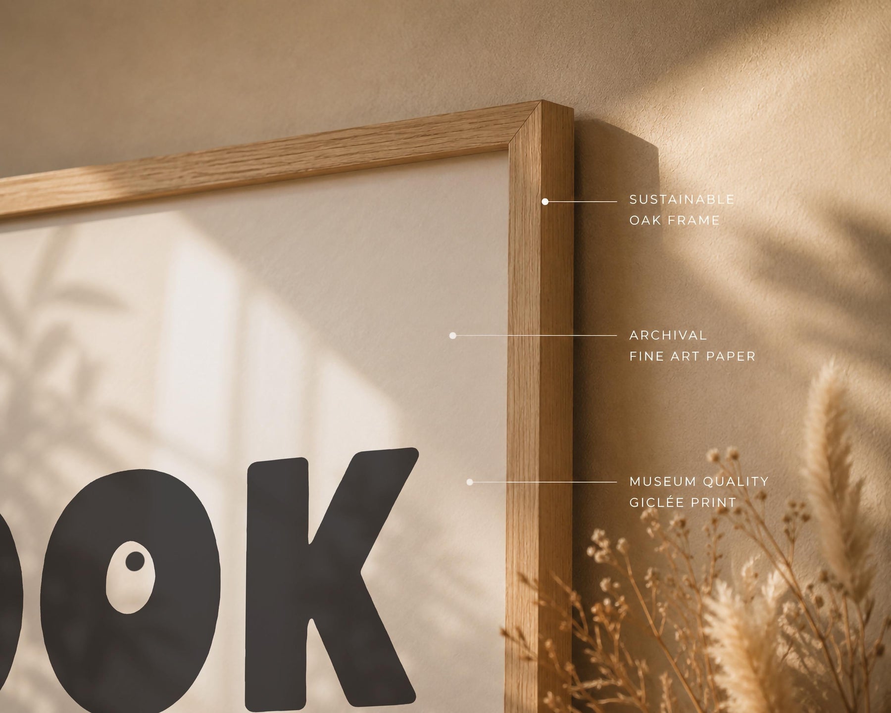 Positive Typography Print | Look For The Good | Modern Hand-Painted Wall Art | Framed or Unframed
