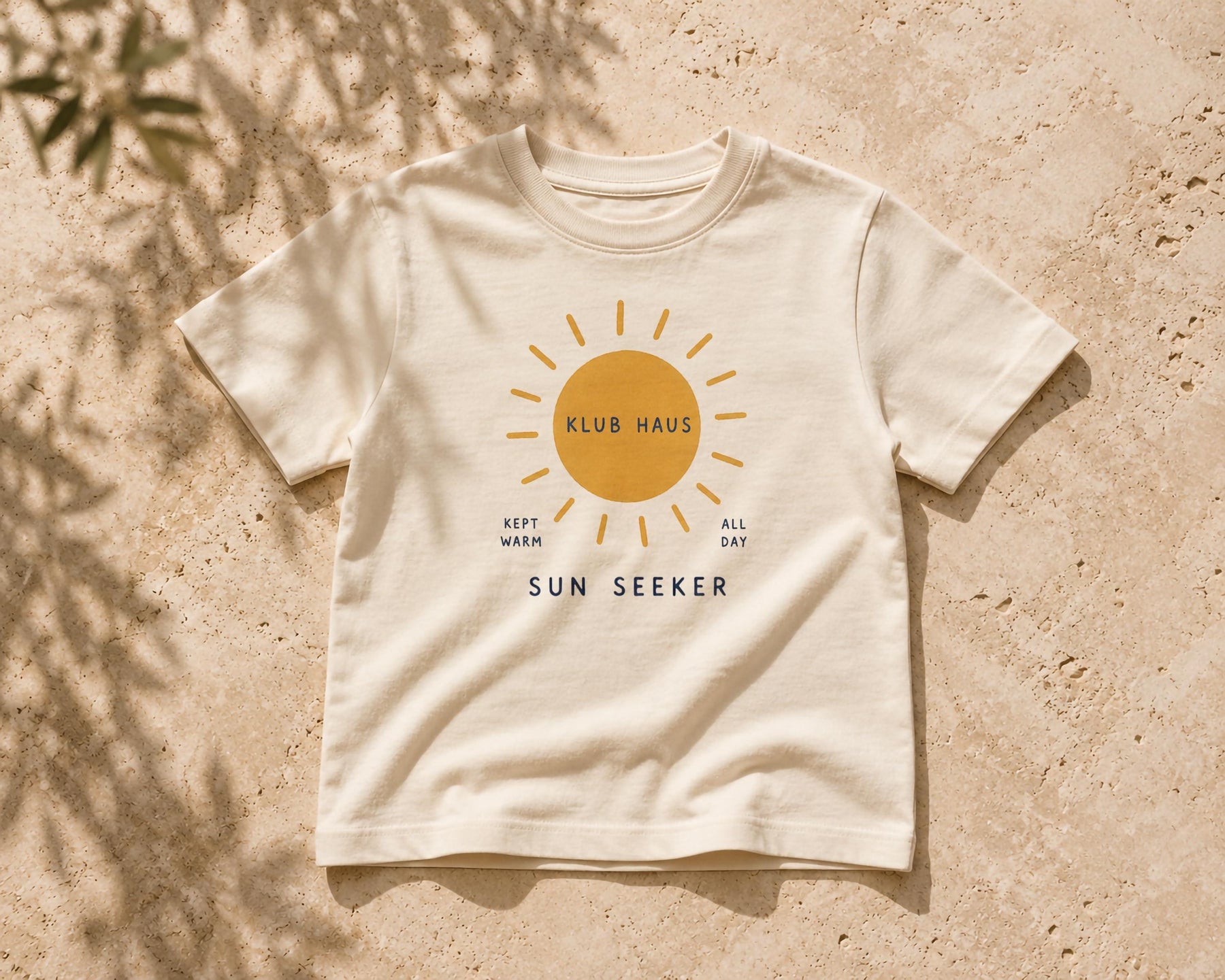 Sun Seeker Kids T-Shirt | Organic Cotton Summer Graphic Tee