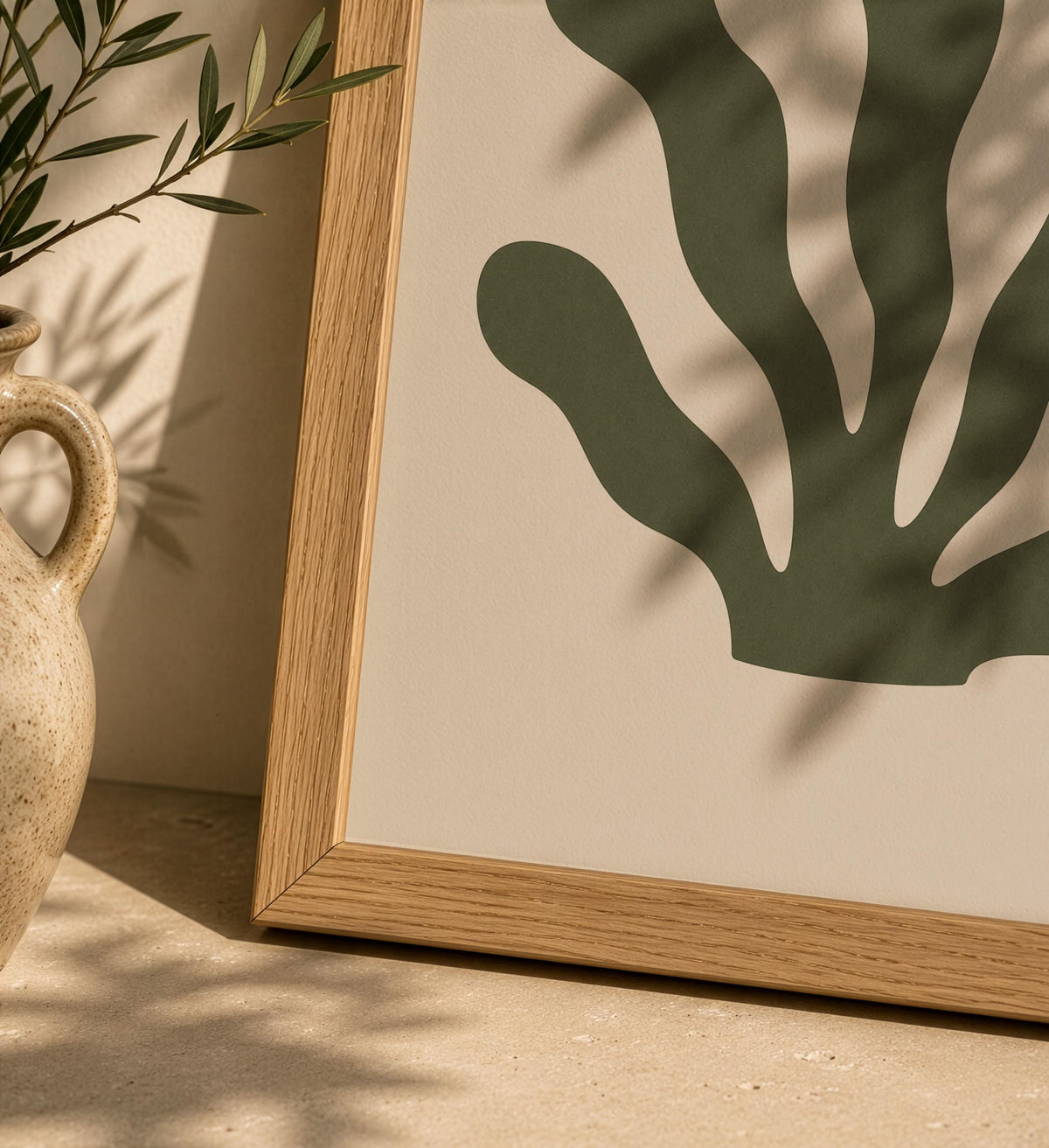 Ebb Seaweed Print | Coastal Botanical Art, Organic Abstract Home Decor | Framed or Unframed