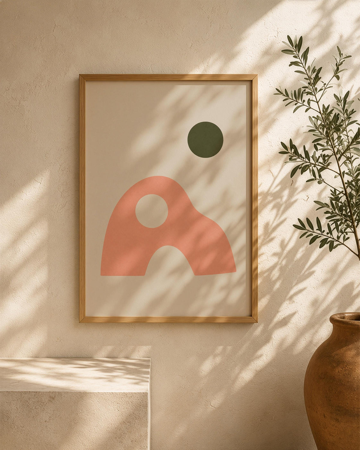 Cove Abstract Organic Rock Print | Minimalist Arch, Neutral Decor Wall Art | Framed or Unframed