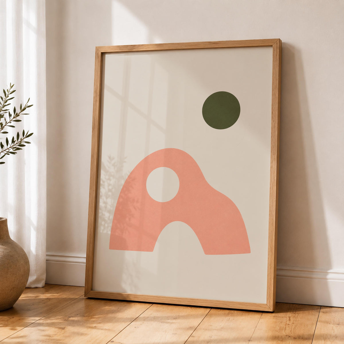Cove Abstract Organic Rock Print | Minimalist Arch, Neutral Decor Wall Art | Framed or Unframed