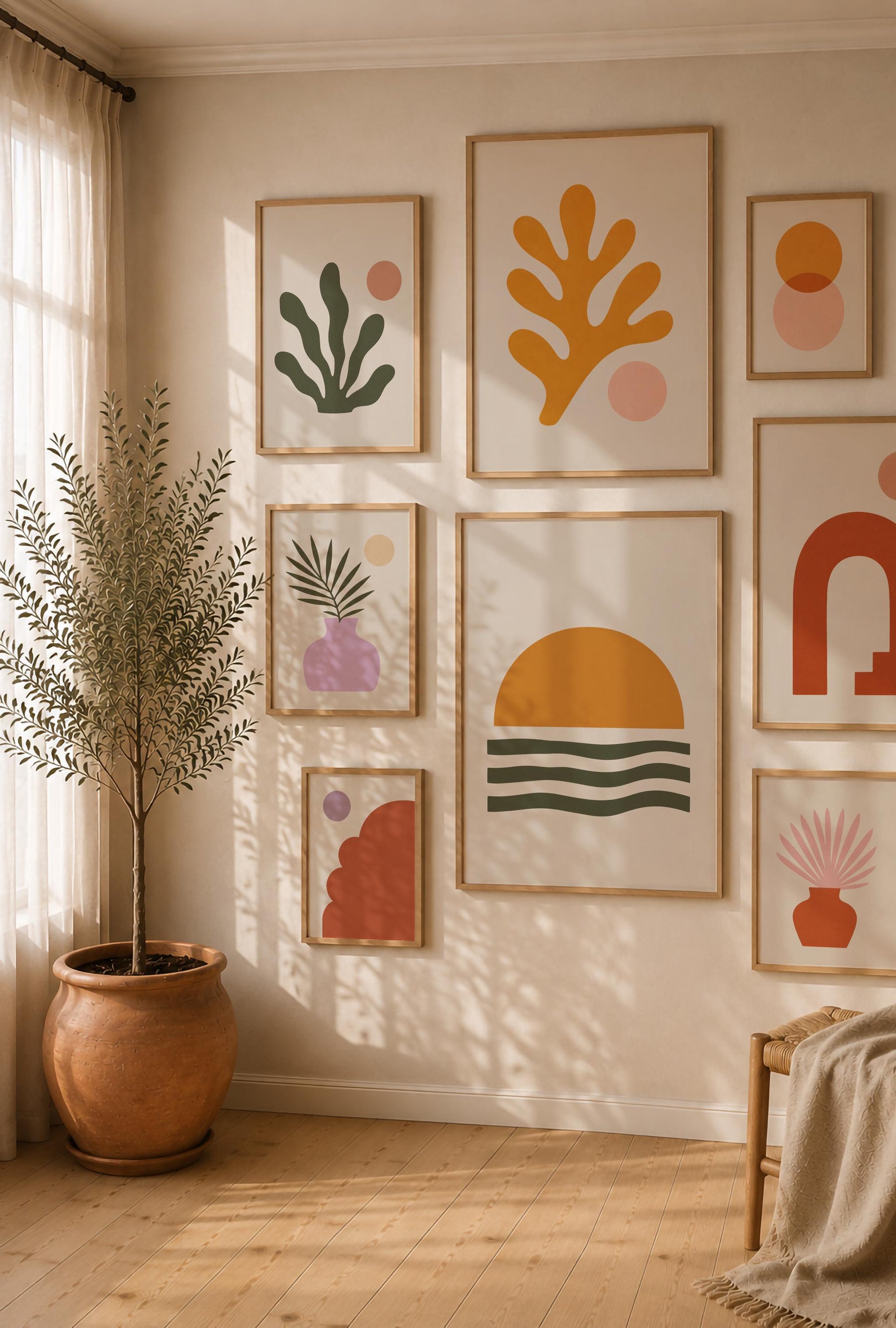 Arco Archway Print | Mediterranean Terracotta Abstract Wall Art | Framed or Unframed