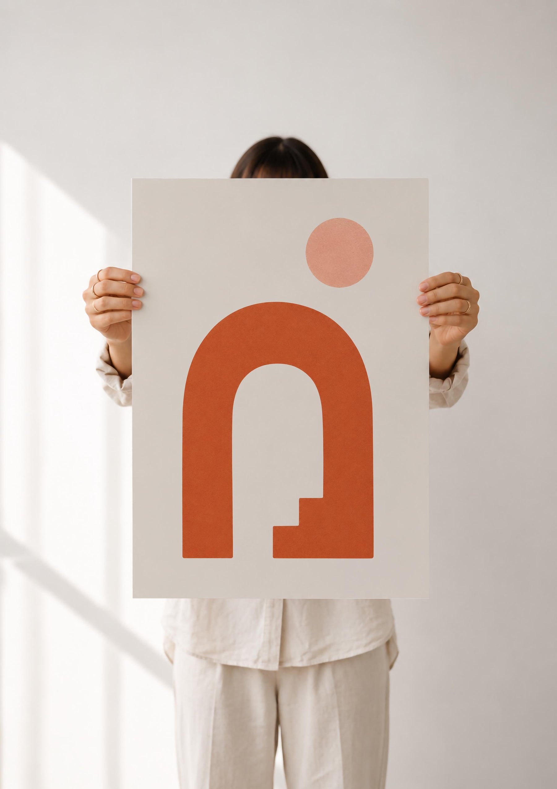 Arco Archway Print | Mediterranean Terracotta Abstract Wall Art | Framed or Unframed