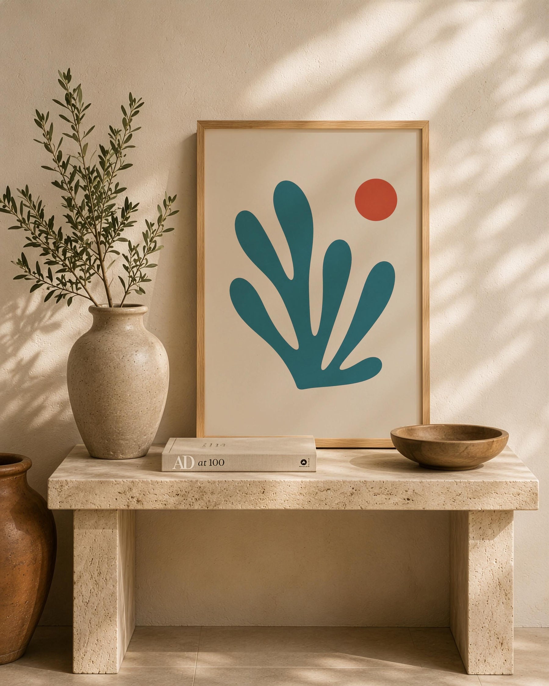 Pelago Seaweed Print | Abstract Botanical Coastal Wall Art | Framed or Unframed