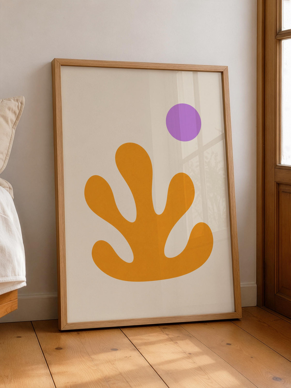 Aureo Abstract Seaweed Print | Botanical Coastal Wall Art  | Framed or Unframed