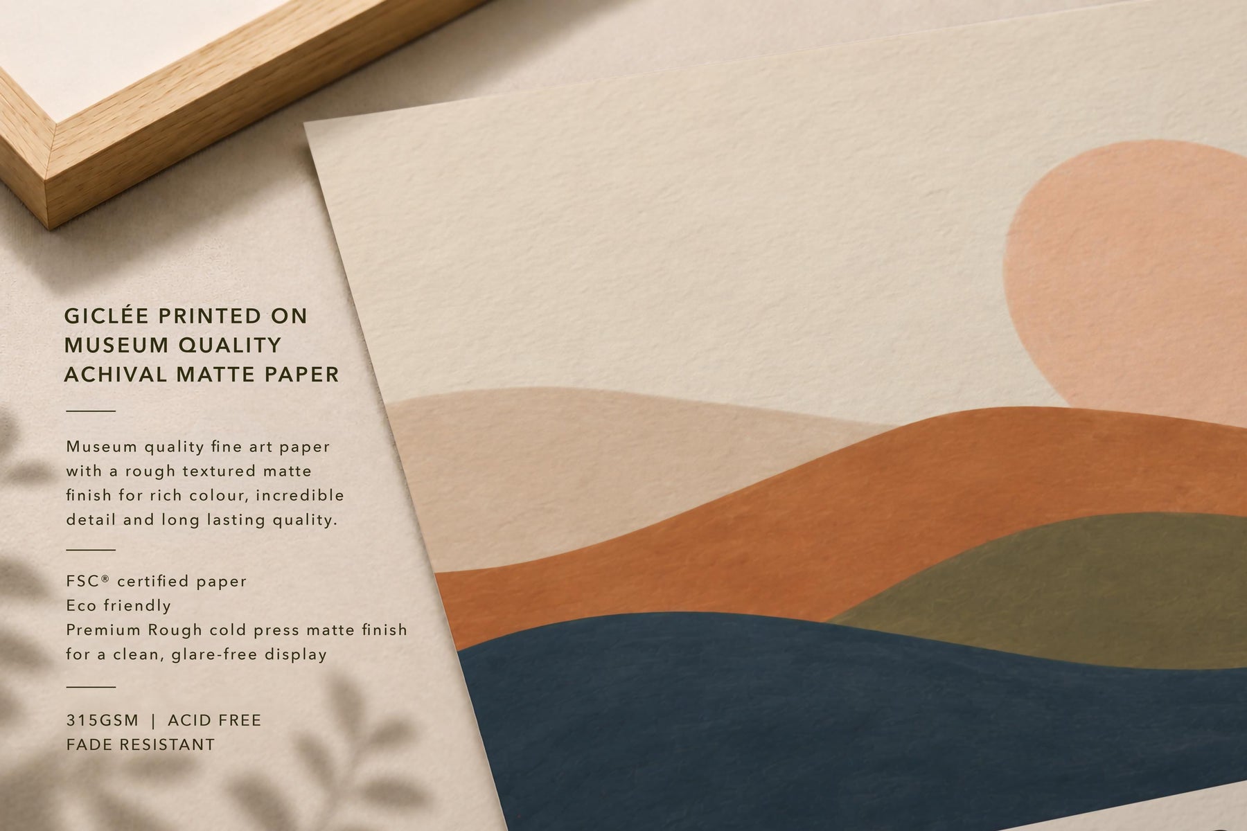 Personalised Birth Story Landscape Print | Rolling Hills Sunrise Nursery Art | Framed or Unframed