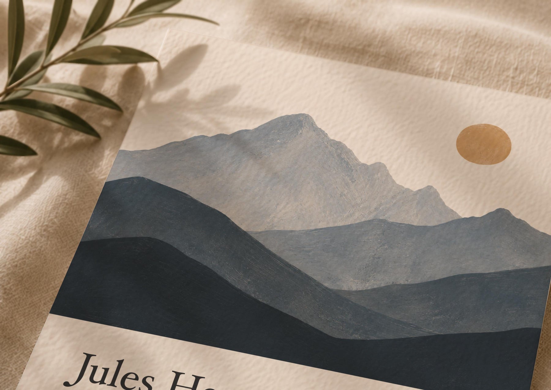 Personalised Birth Story Print | Mountain Landscape Nursery Wall Art | Framed or Unframed